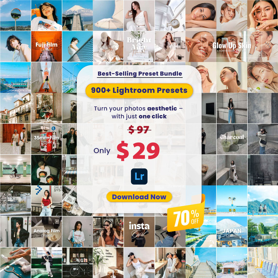 The Ultimate Lightroom Preset Bundle – 900+ Aesthetic Presets